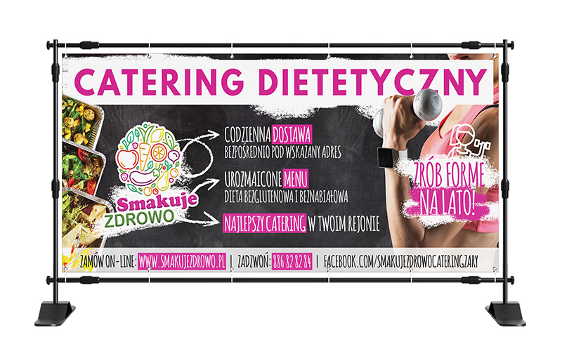 Baner reklamowy - Catering dietetyczny SMAKUJE ZDROWO