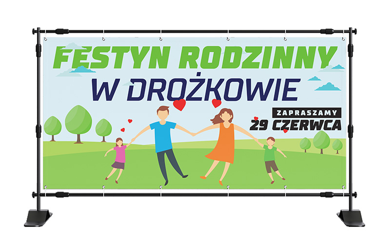 Baner reklamowy - Festyn rodzinny w Drożkowie